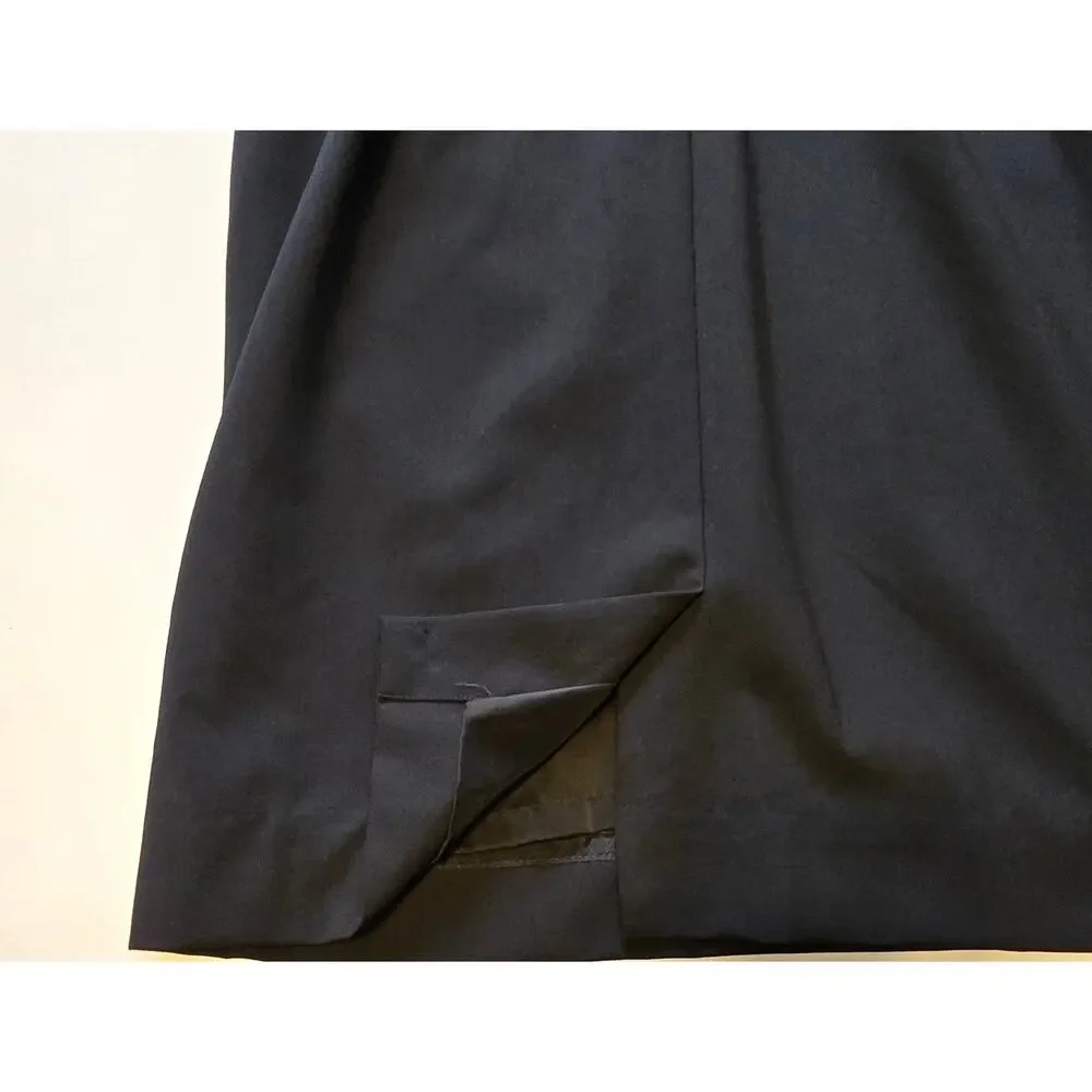 J Crew Sheath Dress Womens Size 6 Black Sleeveless Wool Blend Pockets Classic - Picture 9 of 14